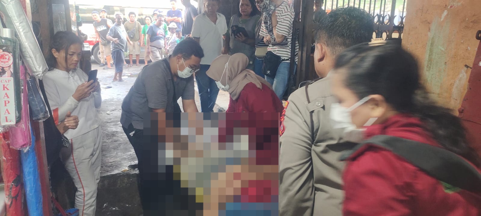 Melalui Laporan CC 110, Polsek Siantar Barat Cek TKP Temuan Mayat di Pasar Horas