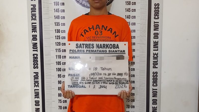 Putus Rantai Peredaran Narkoba,Polres Pematangsianțar Amankan Pemilik Ekstasi 8 Butir 