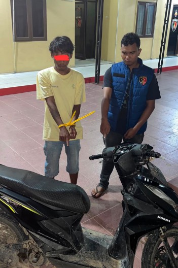 Polisi Amankan Satu Terduga Pelaku Pencurian Sepeda Motor di Badiri Tapanuli Tengah