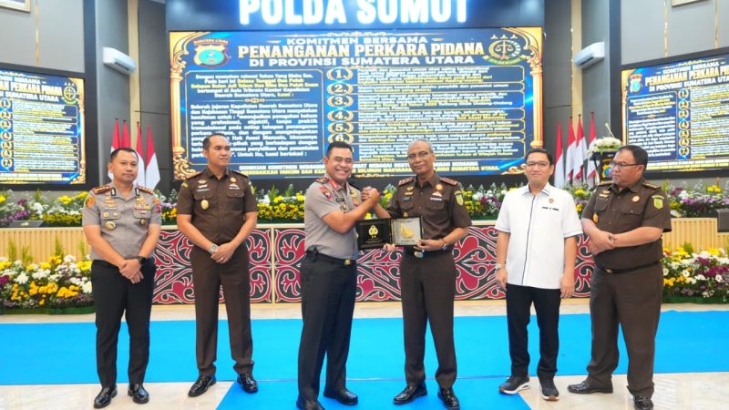 Polda Sumut-Kejati Sumut Teken MoU, Wujudkan Penegakan Hukum Profesional Tanpa Praktik Transaksional