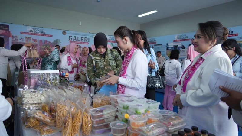 PRODUK KARYA WARGA BINAAN RUTAN BATAM CURI PERHATIAN IBU WAKIL PRESIDEN DALAM KUNJUNGAN KERJA RANGKAIAN HARI ANAK DI KEPULAUAN RIAU