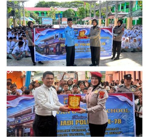 Polwan Goes to School, Polda Sumut Edukasi Pelajar Lindungi Diri di Ruang Digital