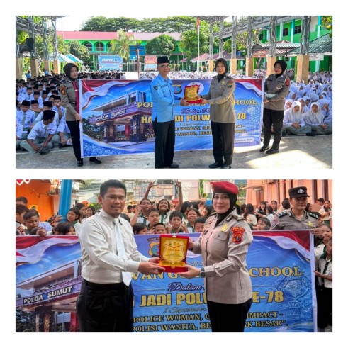 Polwan Goes to School, Polda Sumut Edukasi Pelajar Lindungi Diri di Ruang Digital