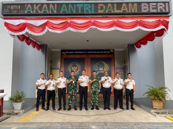 Danlanud Hang Nadim Batam Beserta Jajaran Kunjungi Lapas Kelas IIA Batam