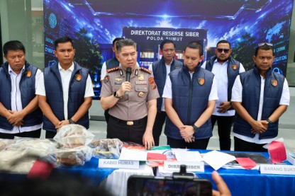 Polda Sumut Bongkar Sindikat Scamming Internasional di Apartemen Medan, Korban Rugi Rp6,7 Miliar