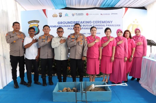 Kunker ke Tapteng, Kapolda Sumut Letakkan Batu Pertama Pembangunan Rusun Polres Tapanuli Tengah