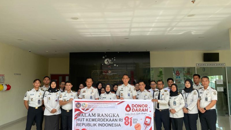 Semarak HUT ke-81 RI, Rutan Batam Bersama UPT Pemasyarakatan se-Kota Batam Gelar Donor Darah di PMI