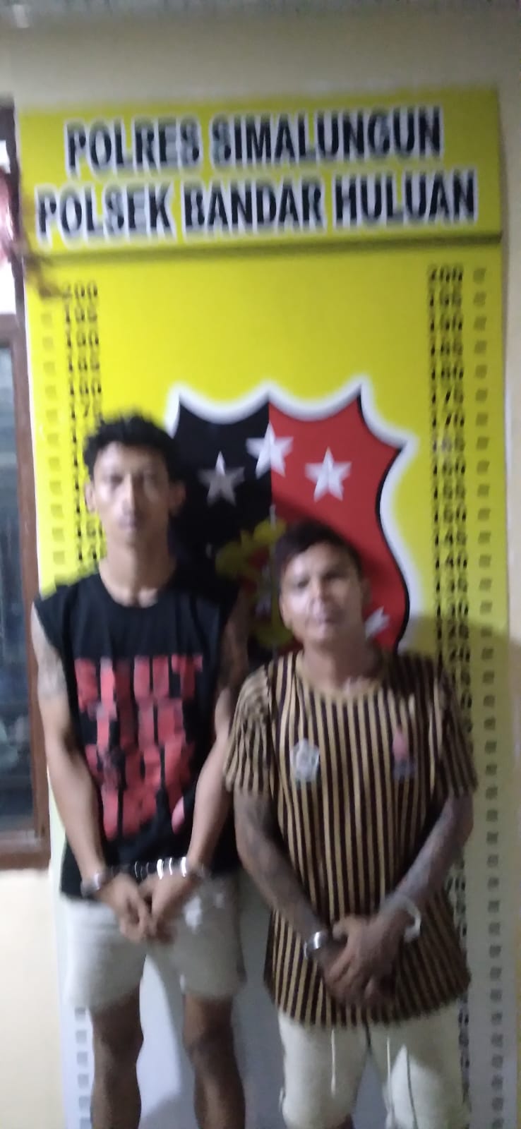 Reskrim Polsek Bandar Huluan Bongkar Pencurian 34 Tabung Gas, Dua Pelaku Diamankan
