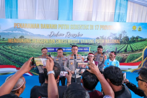 Polda Sumut Siapkan 6,16 Hektare Lahan Dukung Percepatan Swasembada Bawang Putih