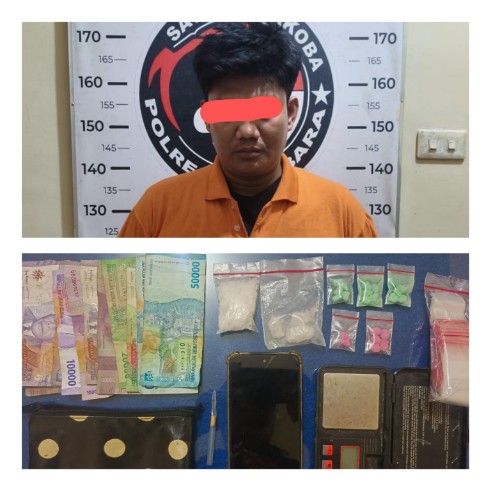Satresnarkoba Polres Batu Bara Amankan Pria Berinisial F, Sita Sabu dan 21 Butir Ekstasi
