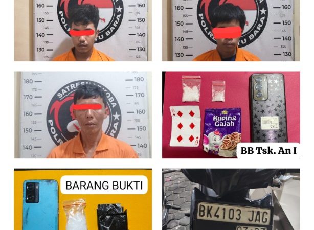 Satresnarkoba Polres Batu Bara Ungkap Dua Kasus Shabu, Amankan Tiga Tersangka