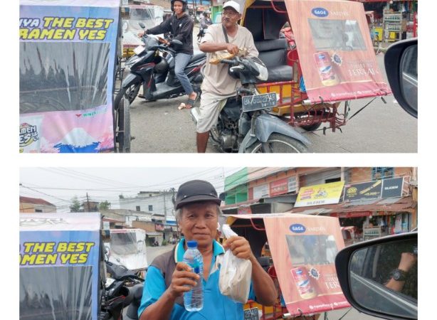 Jumat Berkah, Bid Humas Polda Sumut Berbagi Kasih dengan Sopir, Pengemudi Becak Motor dan Ojol