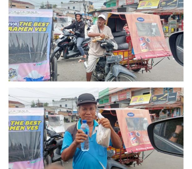 Jumat Berkah, Bid Humas Polda Sumut Berbagi Kasih dengan Sopir, Pengemudi Becak Motor dan Ojol