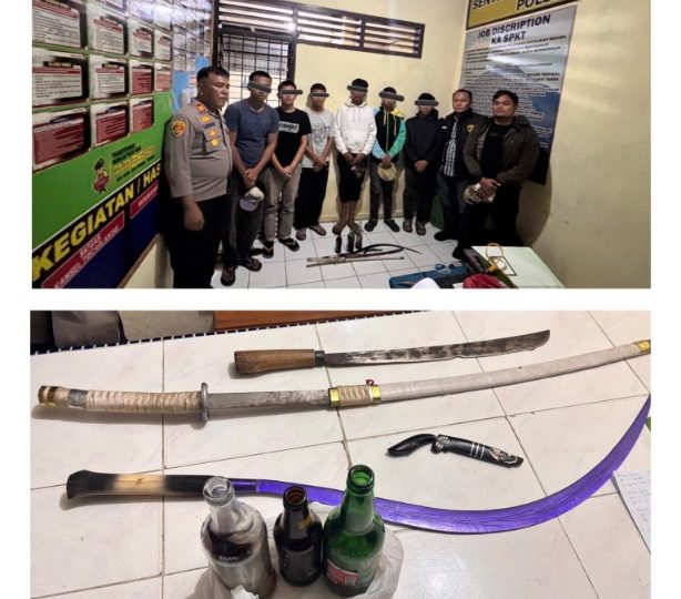 Enam Remaja Diamankan Bawa Sajam dan Molotov, Diduga Hendak Tawuran di Surbakti