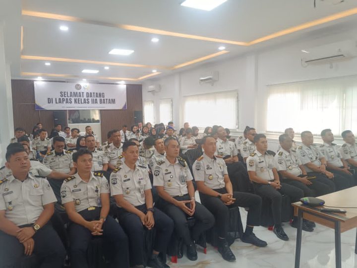 Lapas Kelas IIA Batam Mengikuti Pengarahan Langsung Dari Direktur Jenderal Pemasyarakatan Secara Virtual