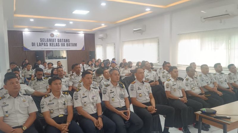 Lapas Kelas IIA Batam Mengikuti Pengarahan Langsung Dari Direktur Jenderal Pemasyarakatan Secara Virtual