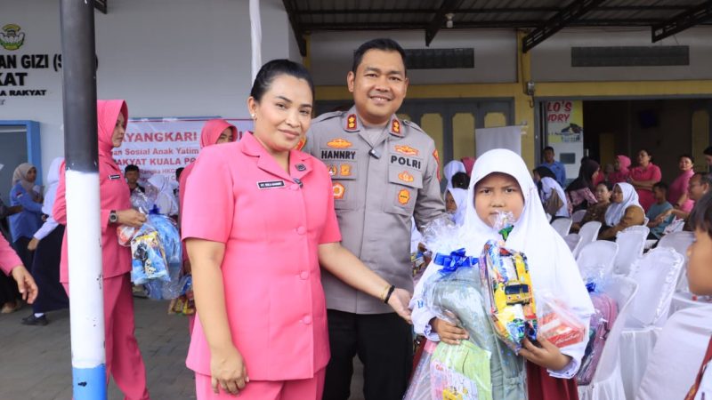 Kapolres Langkat Santuni Anak Yatim, Wujud Kepedulian Polri untuk Masyarakat