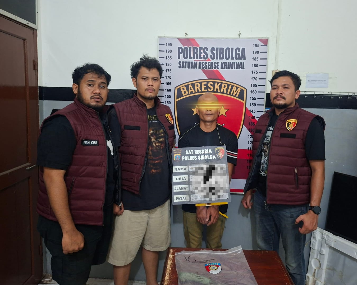 Polres Sibolga Ringkus Pelaku Penusukan di Kelurahan Pancuran Gerobak