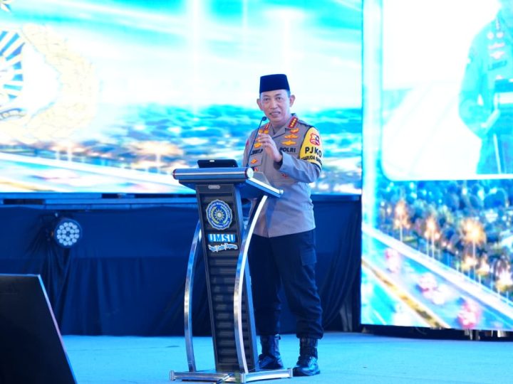 Kapolri Ajak Mahasiswa UMSU Kuasai Teknologi untuk Indonesia Emas 2045