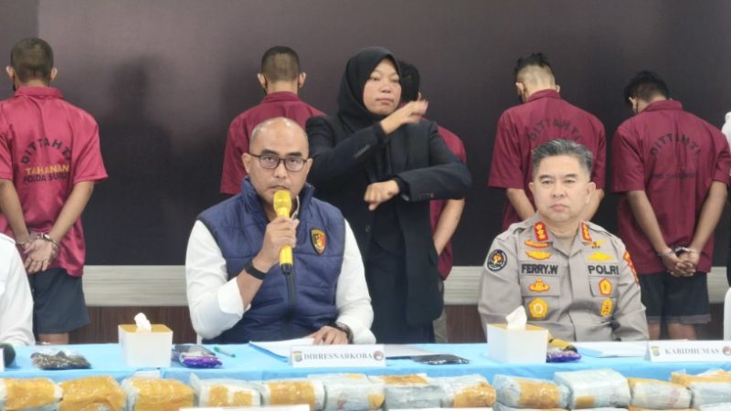 Polda Sumut Ungkap Tiga Kasus Narkoba, Sita 244 Kg Sabu