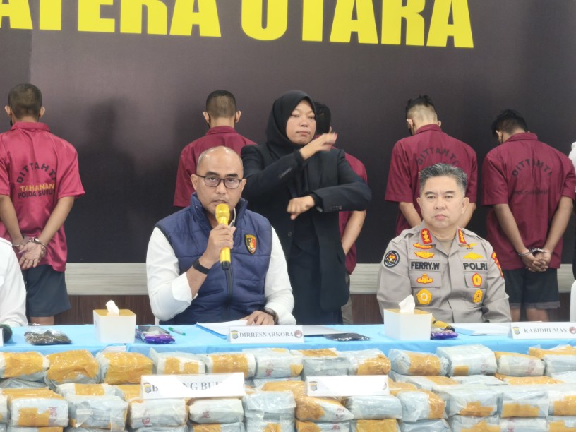 Polda Sumut Ungkap Tiga Kasus Narkoba, Sita 244 Kg Sabu