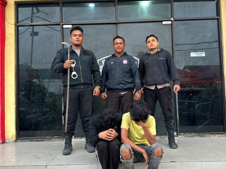 Tim Macan Belawan Bubarkan Tawuran di Mabar, Dua Pemuda Diamankan Bawa Sajam dan Knuckle