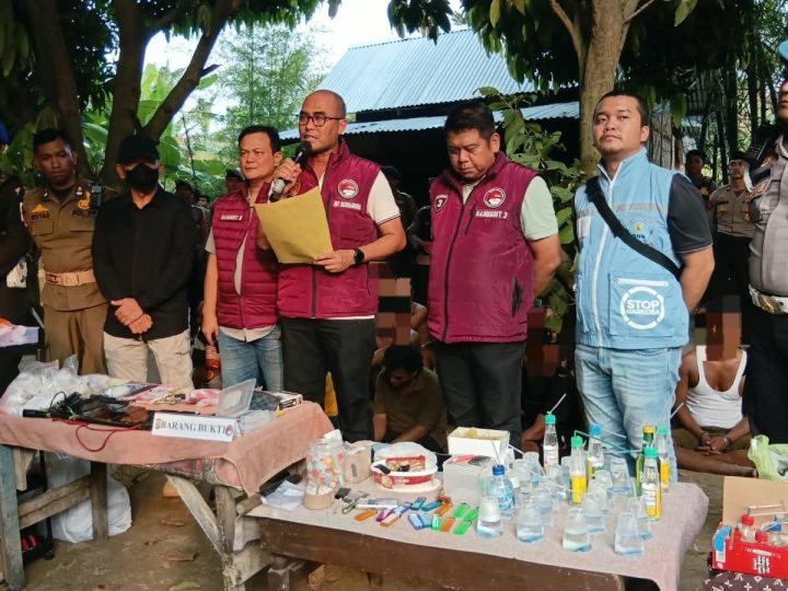 Polda Sumut Gerebek Sarang Narkoba di Percut Sei Tuan, 27 Orang Positif dan 2 Diduga Pengedar