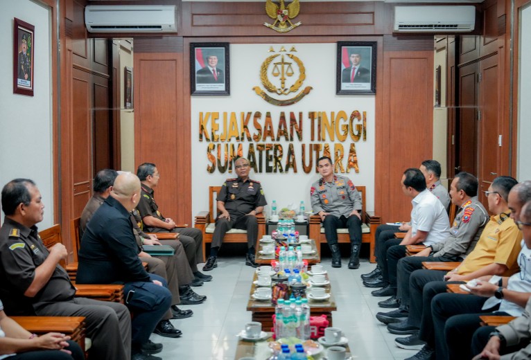 Kapolda Sumut Silaturahmi ke Kejati, Perkuat Sinergi Penegakan Hukum