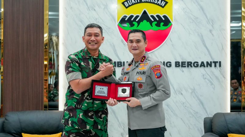 Kapolda Sumut Silaturahmi ke Kodam I/BB, Perkuat Sinergi TNI-Polri