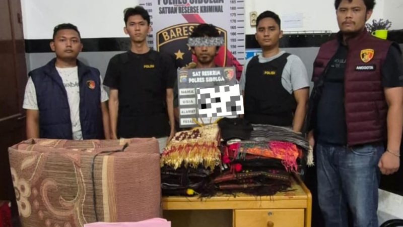 Polres Sibolga Ungkap Pencurian Rumah, Gasak Motor hingga 30 Kain Ulos Batak 