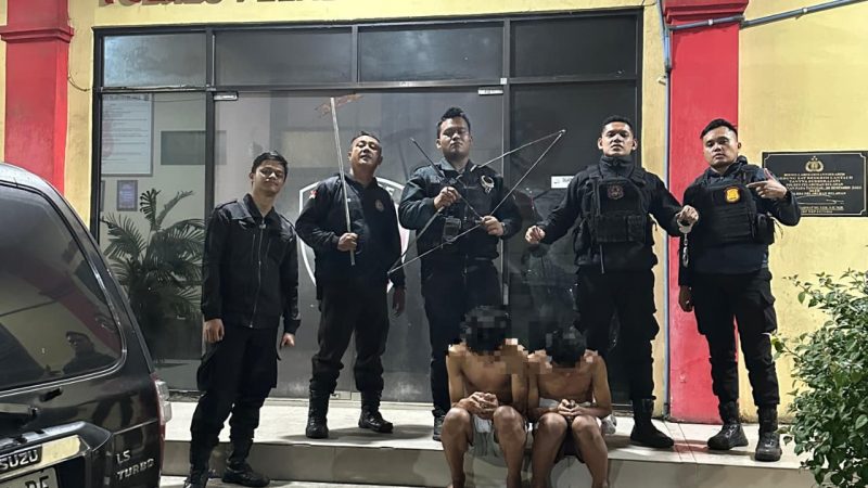 Respons Cepat Laporan Warga, Timsus Macan Polres Belawan Amankan Dua Terduga Pelaku Tawuran